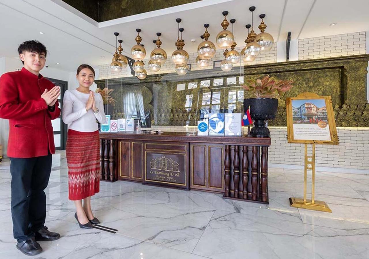 เลอ ธาตุหลวง ดอร์ บูทิก โฮเต็ล Hotel เวียงจันทน์ ภายนอก รูปภาพ